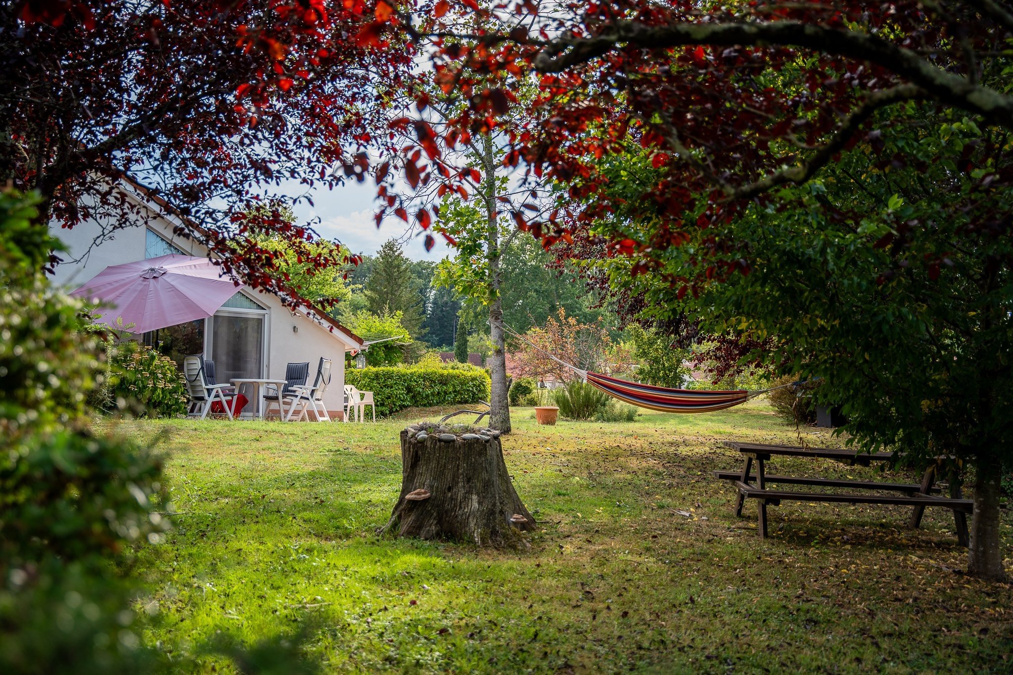 Doorkijkje villa espace met tuin